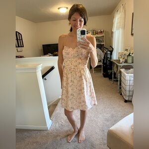 Maurices floral strapless dress